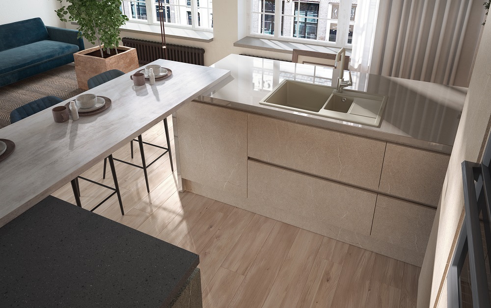 Кухня Ноа Лофт Песчаник